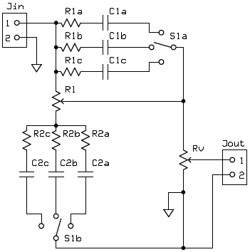 Schema circuito loudness